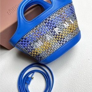 Marni straw weaving Handbags Totes Shoulder Bags